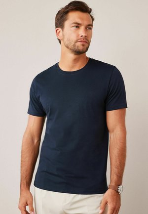ESSENTIAL CREW NECK REGULAR FIT - Camiseta básica - navy blue