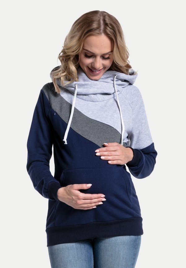 MATERNITY NURSING COLOUR BLOCK - Hoodie