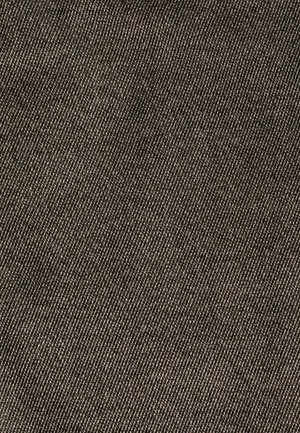 Textured fabric in shades of brown featuring a diagonal weave pattern. Material appears sturdy with a slight sheen.