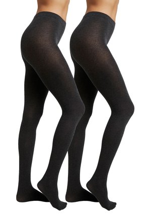 TIGHT 2 PACK - Strumpfhose - anthracite melange