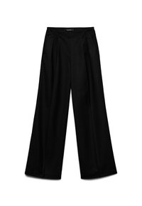 VMHAILEY WIDE PLEAT PANT - Auduma bikses - black