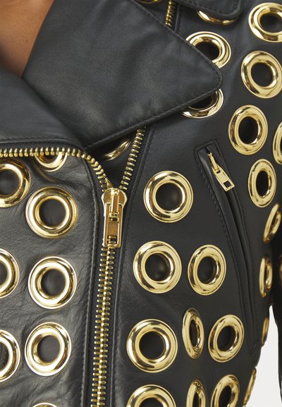 MOSCHINO JACKET - Jachetă piele - fantasy black