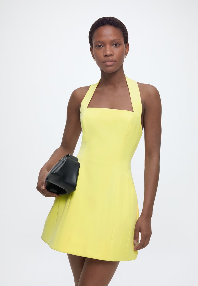 Bardot NEVELLE HOURGLASS HALTER DRESS - Vestido de fiesta - canary  yellow/amarillo - Zalando.es
