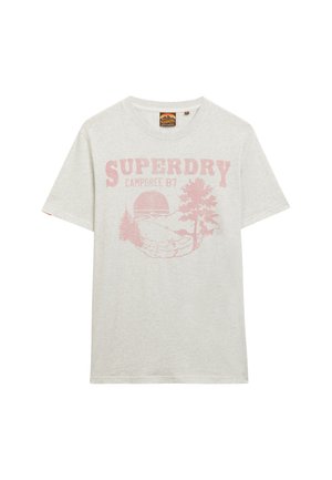 Superdry & Co LO-FI OUTDOOR MONO RELAXED - T-shirts print - ice grey marl