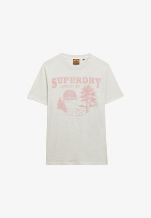 Superdry & Co LO-FI OUTDOOR MONO RELAXED - T-shirt print - ice grey marl