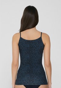 Tezenis MIT RUNDEM AUSSCHNITT - Top - animal print y blu stampa animalier