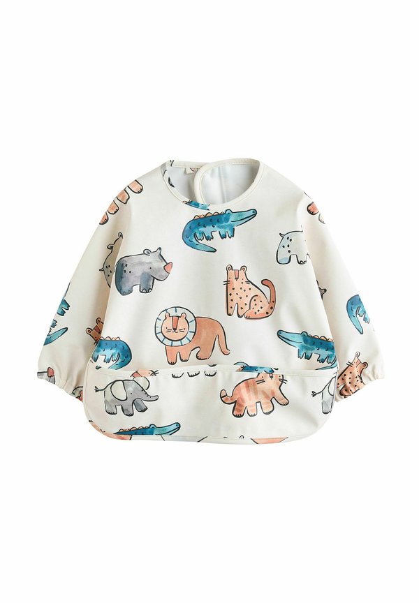 WEANING AND FEEDING SLEEVED - Lätzchen - neutral safari animals