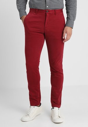 Pantalones chinos - dark red