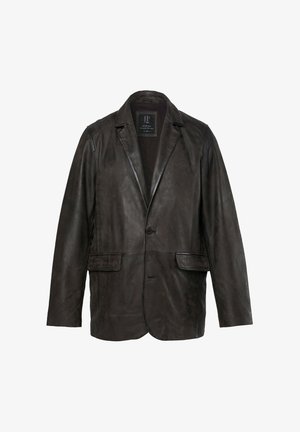 JP1880, Lederjacke - dark brown