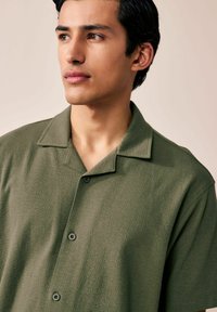 Next REGULAR FIT - CUBAN COLLAR TEXTURED SHORT SLEEVE 3 PACK - Camisa - blue   green   white