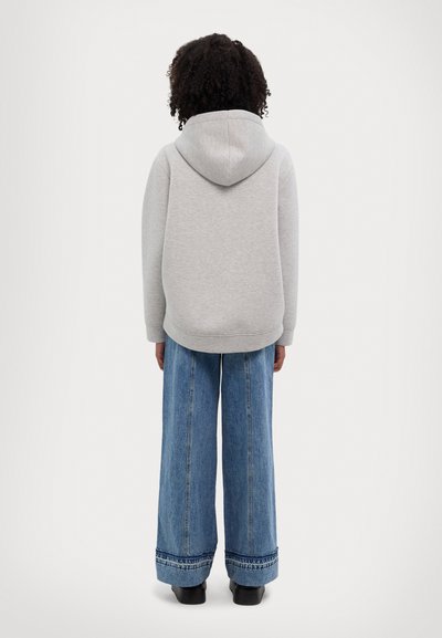 WEEKEND MaxMara PARSEC - Majica s kapuljačom i patentnim zatvaračem - grigio chiaro