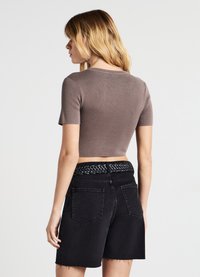 Calliope TINTA UNITA - T-shirt basic - fango