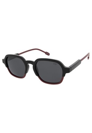 GLENN - Zonnebril - black/burgundy