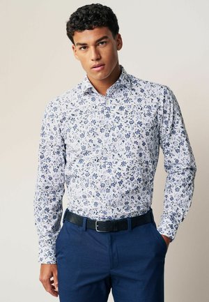 Chemise - white blue floral