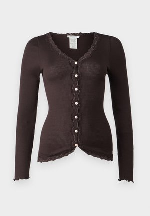 Rosemunde BABETTE CARDIGAN - Strickjacke - dark espresso