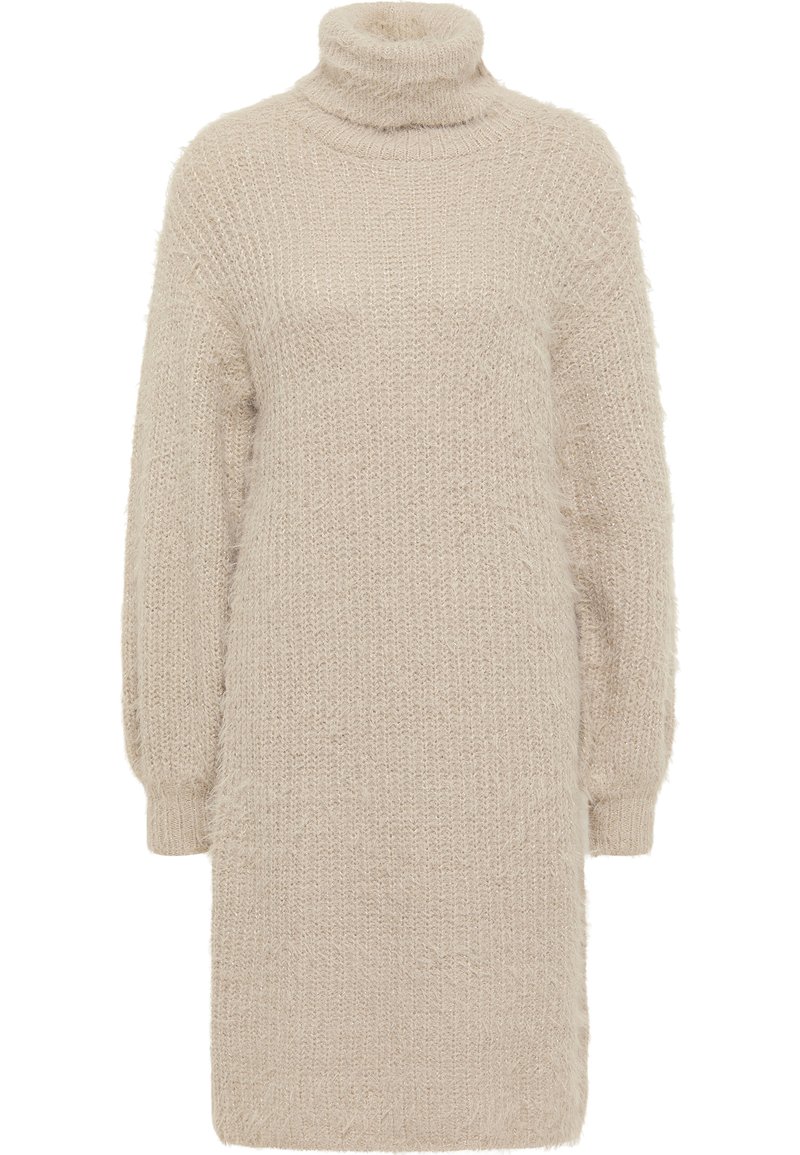 usha Gebreide jurk graniet