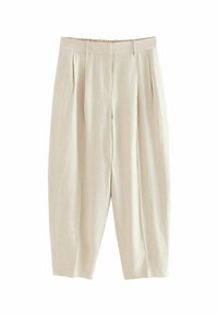 ELASTICATED BACK RICH TAPERED - Kelnės - neutral