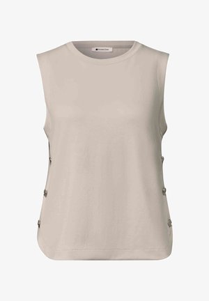 Street One, TOP WITH SIDE BUTTON DETAILS - Bluse - clay sand