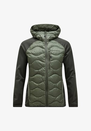 Peak Performance M HELIUM HYBRID HOOD - Piumino - dunkelgrün