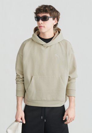 WARDROBE ESSENTIALS BOXY HOODIE - Mikina s kapucňou - pebble gray