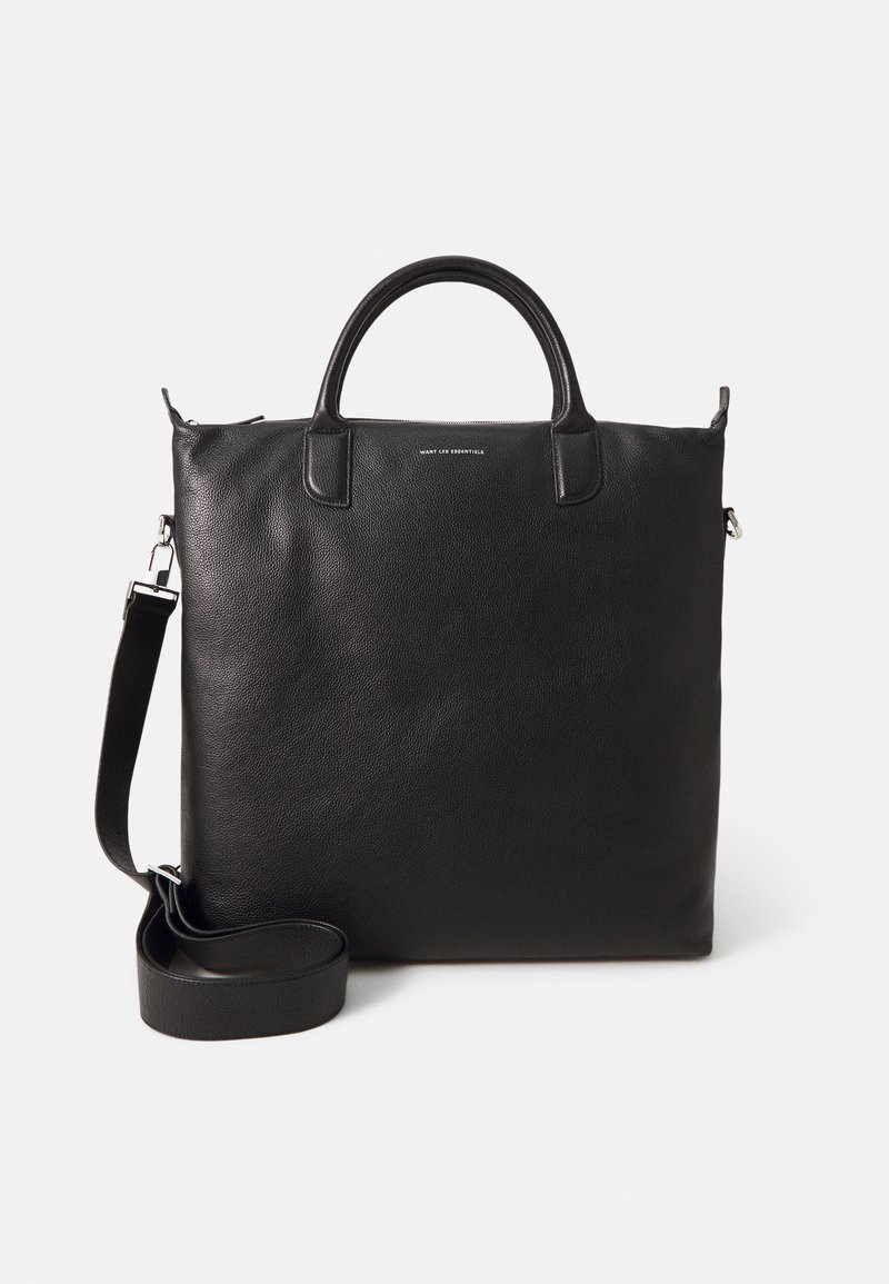 WANT Les Essentiels O'HARE PEBBLEGRAINED TOTE UNISEX - Velká kabelka - black