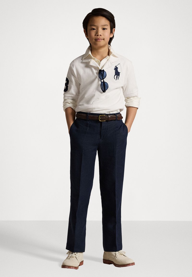 Polo Ralph Lauren - LINEN SUIT TROUSER - Pantalon classique - dark navy, Agrandir