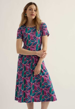 Seasalt Cornwall, SEASALT CORNWALL S/S APRIL DRESS - Trikotaažkleit - leaf magenta