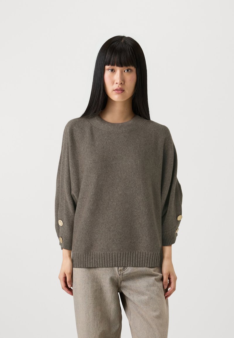 FTC Cashmere PONCHO - Maglione - taupe