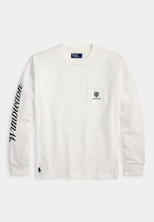 Polo Ralph Lauren WIMBLEDON BIG FIT LONG-SLEEVE T-SHIRT - Top dugih rukava - white