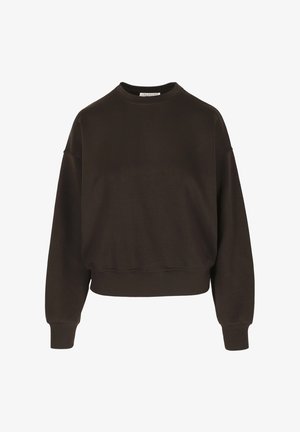 LolaLiza, RELAXED CREW NECK SWEATSHIRT RELAXED CREW NECK SWEATSHIRT - Sweater - brown dark chocolate