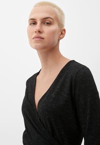 s.Oliver ZUM WICKELN - Langarmshirt - schwarz