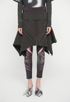 WARRIOR SKIRT - Suknja A kroja - grey/brown