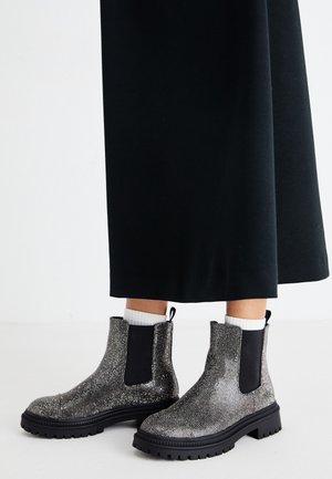 MOONLIT - Stivaletti con plateau - pewter