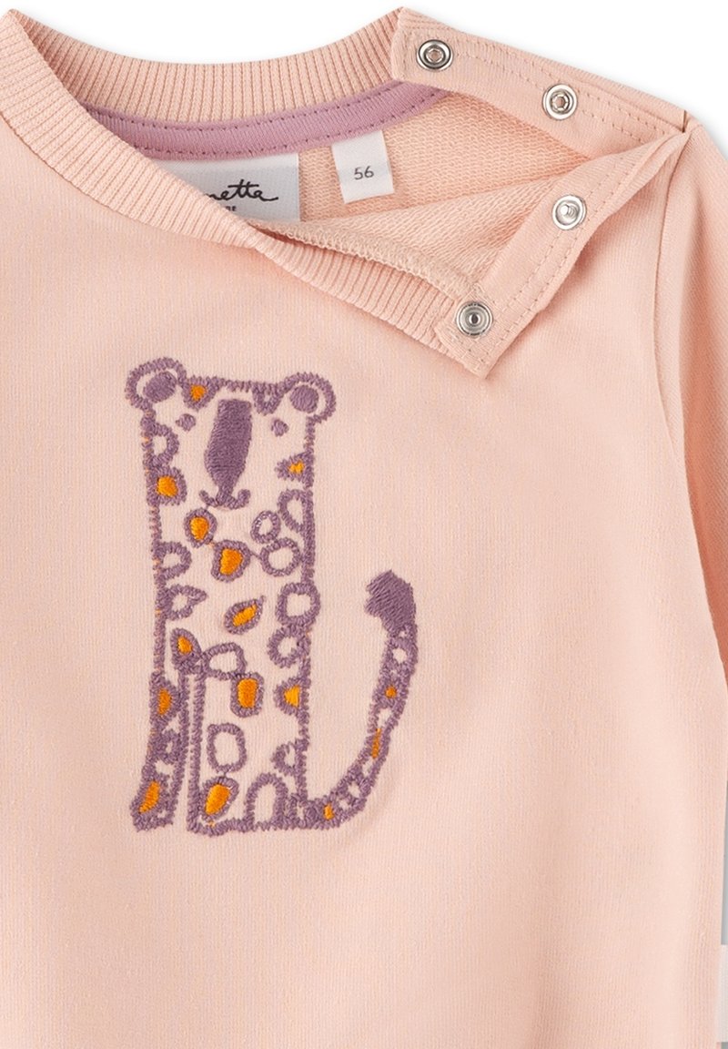 Sanetta 10824 Felpa con Cappuccio, Rosa Cenere, 92 cm Bambina
