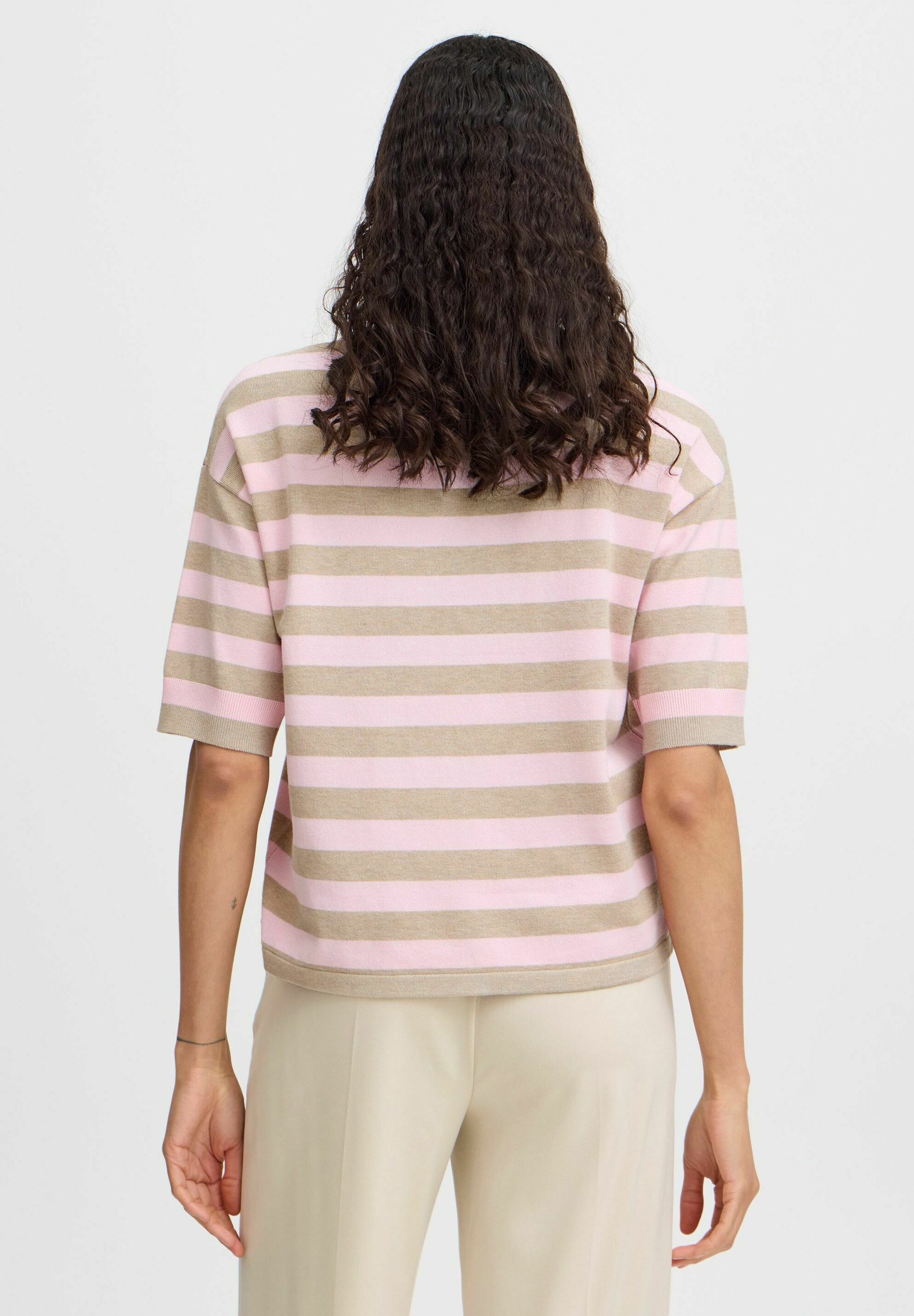売れ筋商品|||ビーヤング Tシャツ レディース トップス BYMMMORLA - Basic T-shirt - roseate spoonbill mix b.young BYMMMORLA - T-shirt basic - roseate spoonbill/roze