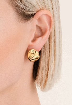 MODERN VINTAGE FOLDED STUDS - Orecchini - gold-coloured