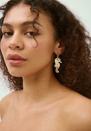 Stradivarius, SEAHORSE EARRINGS - Boucles d'oreilles - beige