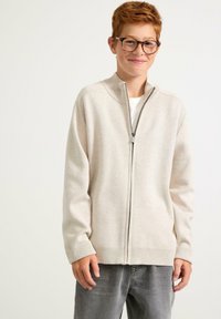 Lindex - Strickjacke - light beige melange Thumbnail-Bild 1