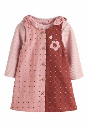 REGULAR FIT -  LONG SLEEVE 2 PIECE SET - Bodijs - pink   berry heart