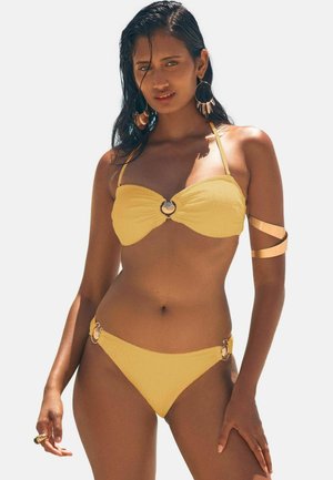 Love & Roses TEXTURED SHELL TRIM  - Bikini alsók - yellow