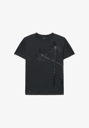 Calliope, T-SHIRT TINTA UNITA - T-shirt con stampa - ultrablack