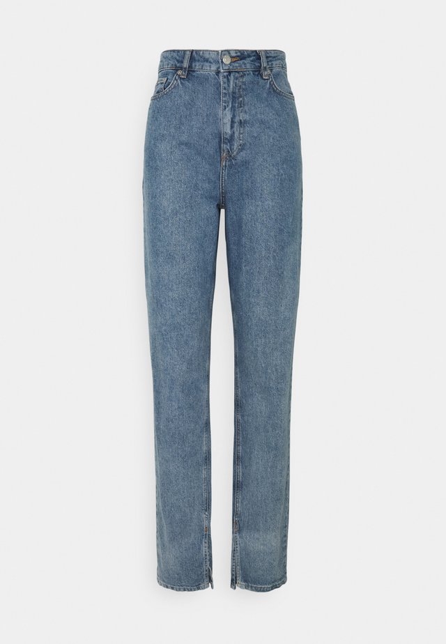 SIDE SLIT - Jeans Relaxed Fit - blue