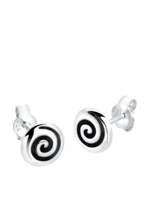 SPIRALE EMAILLE VERSPIELT FILIGRAN  - Boucles d'oreilles - schwarz