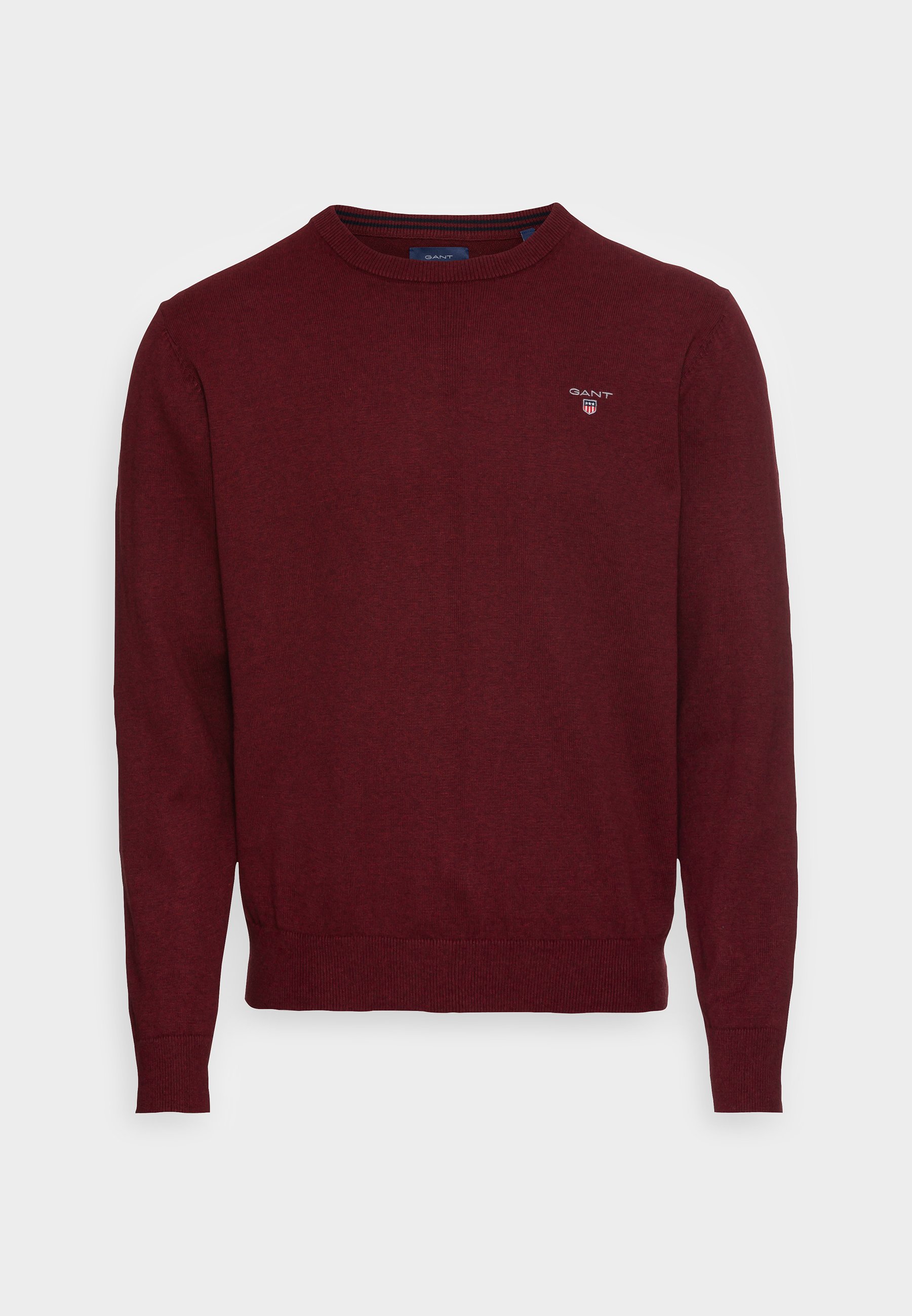 GANT CLASSIC NECK - Jumper - burgundy 