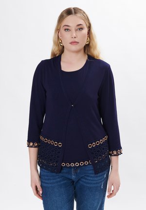 EYELETS  - Cardigan - blue