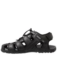 Geox UOMO STRADA Trekkingsandale black/schwarz Zalando