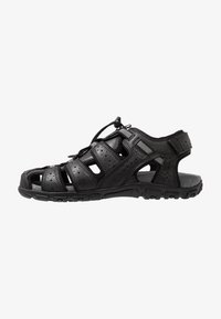 Geox UOMO STRADA Trekkingsandale black/schwarz Zalando