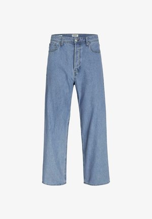 Heledad sinine denim püksid lõdva istuvusega, kõrge taljega ja laia säärega, viis taskut. Kangas on pehme tekstuuriga.