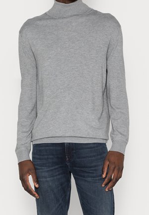 Striktrøje - mottled grey