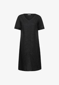 Vestido Largo Cecil Para Mujer | Tejido De Lino Ligero, Cuello Camisa, Botonadura Frontal, Manga 3/4